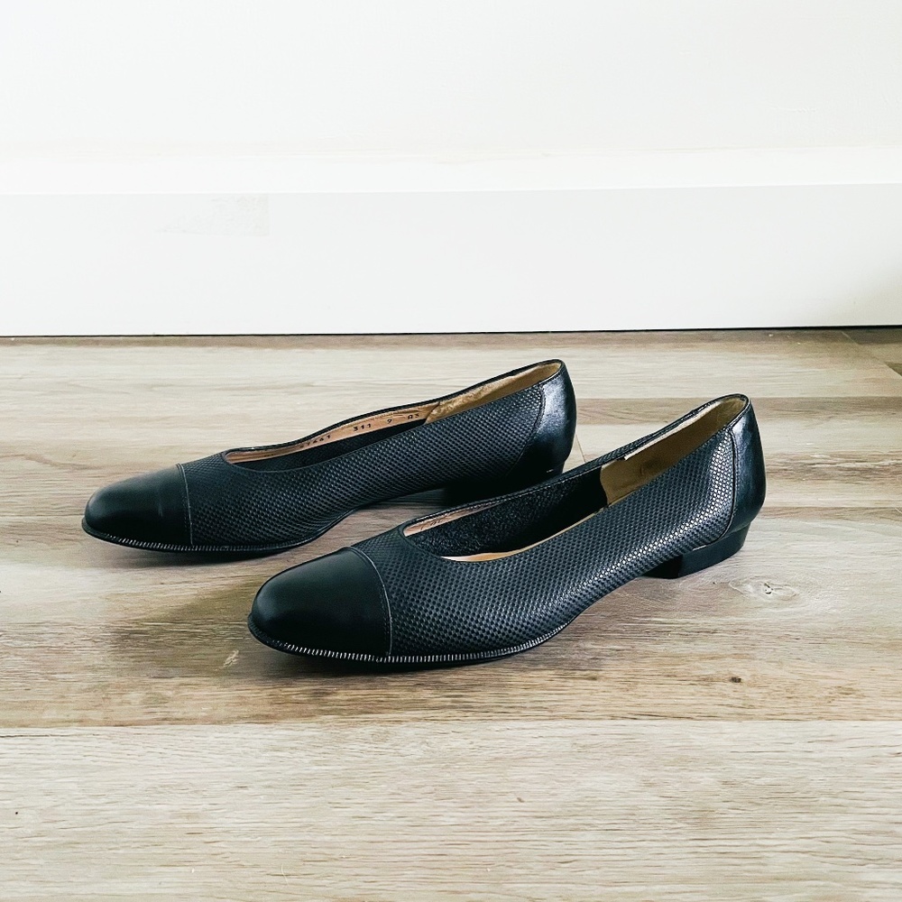 Salvatore Ferragamo Black Flats